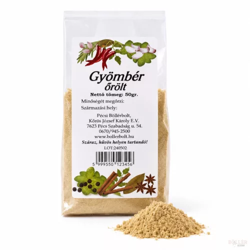 Gyömbér (őrölt) 50gr.