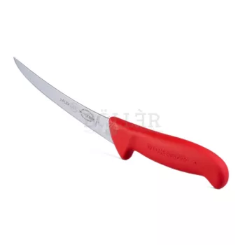   Dick csontozókés, félflexibilis, hajlított - 15cm piros nyéllel