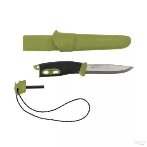 Morakniv Companion Spark kés szikravetővel és tokkal (zöld)