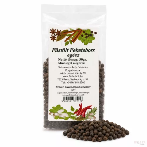 Füstölt Fekete bors egész 50gr.