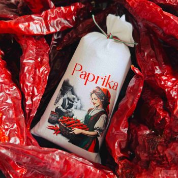   Díszcsomagolt édes fűszerpaprika 50gr (Lányka Kínáló kosárral)