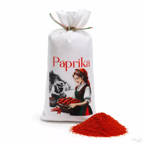 Díszcsomagolt édes fűszerpaprika 50gr (Lányka Kínáló kosárral)