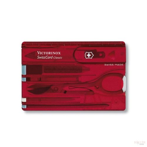 VICTORINOX Swiss Card Classic manikűr készlet, piros
