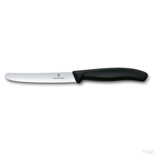 VICTORINOX Swiss Classic paradicsomszeletelő kés (11 cm) 2 részes, fekete